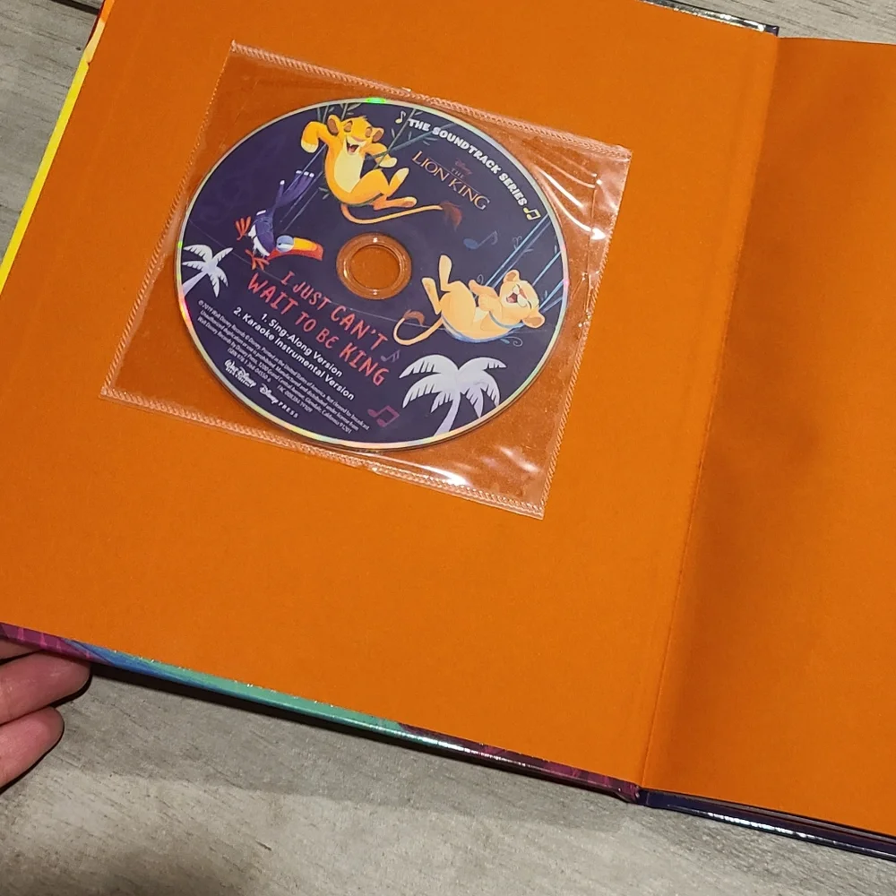 🐣Lion King song book With Cd🧋💫 🎠☃️🦋🐯🐠🍬🍿🍕🐬
